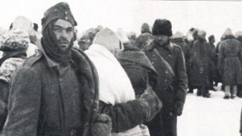 Soldati durante la ritirata di Russia