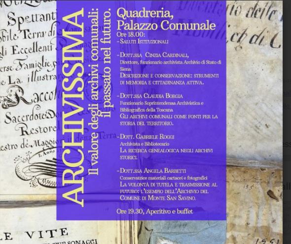 Archivissima: “il valore degli archivi comunali, il passato nel futuro” Archivissima: “il valore degli archivi comunali, il passato nel futuro”