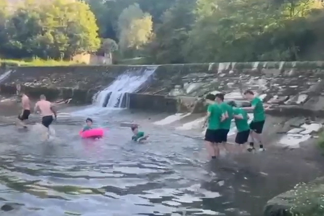 Il Grassina e il bagno nel fiume Ema