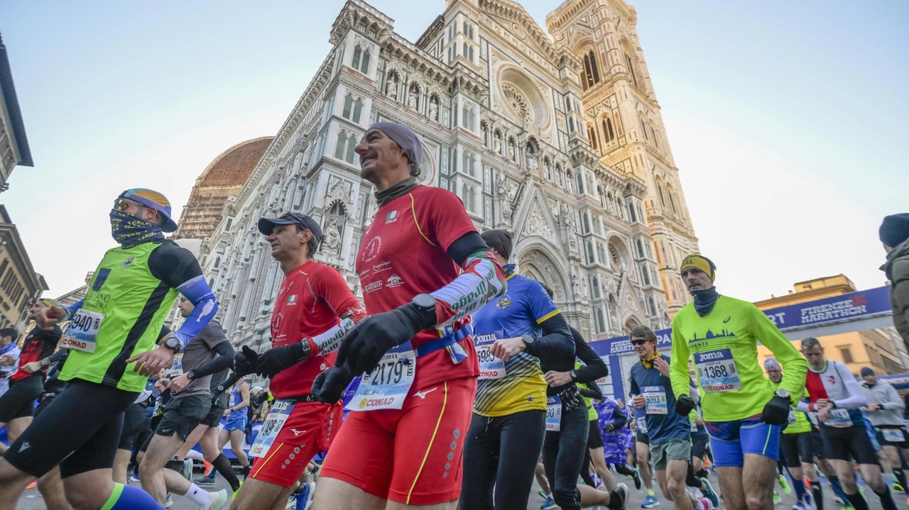 Un momento dell’ultima edizione della Firenze Marathon nel novembre scorso Un momento dell’ultima edizione della Firenze Marathon nel novembre scorso