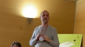 Lo scrittore Alessio Biagi e Lara Giovannoni Lo scrittore Alessio Biagi e Lara Giovannoni