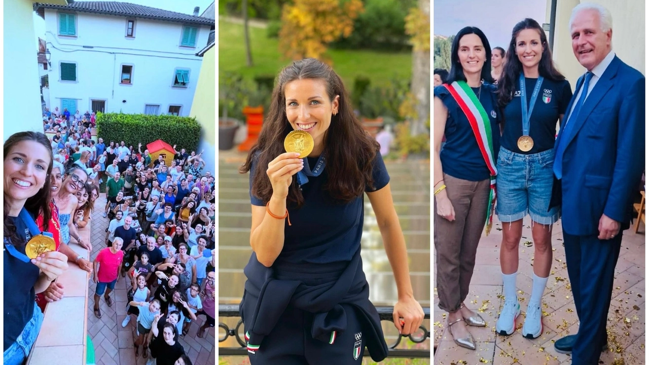 Carlotta Cambi festeggiata a Montopoli. La palleggiatrice toscana ha vinto l'oro olimpico con la nazionale di volley Carlotta Cambi festeggiata a Montopoli. La palleggiatrice toscana ha vinto l'oro olimpico con la nazionale di volley