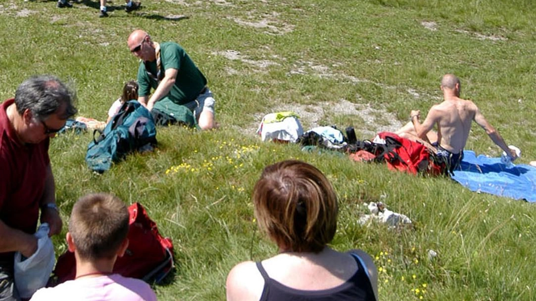 Villeggianti in montagna (foto d’archivio)