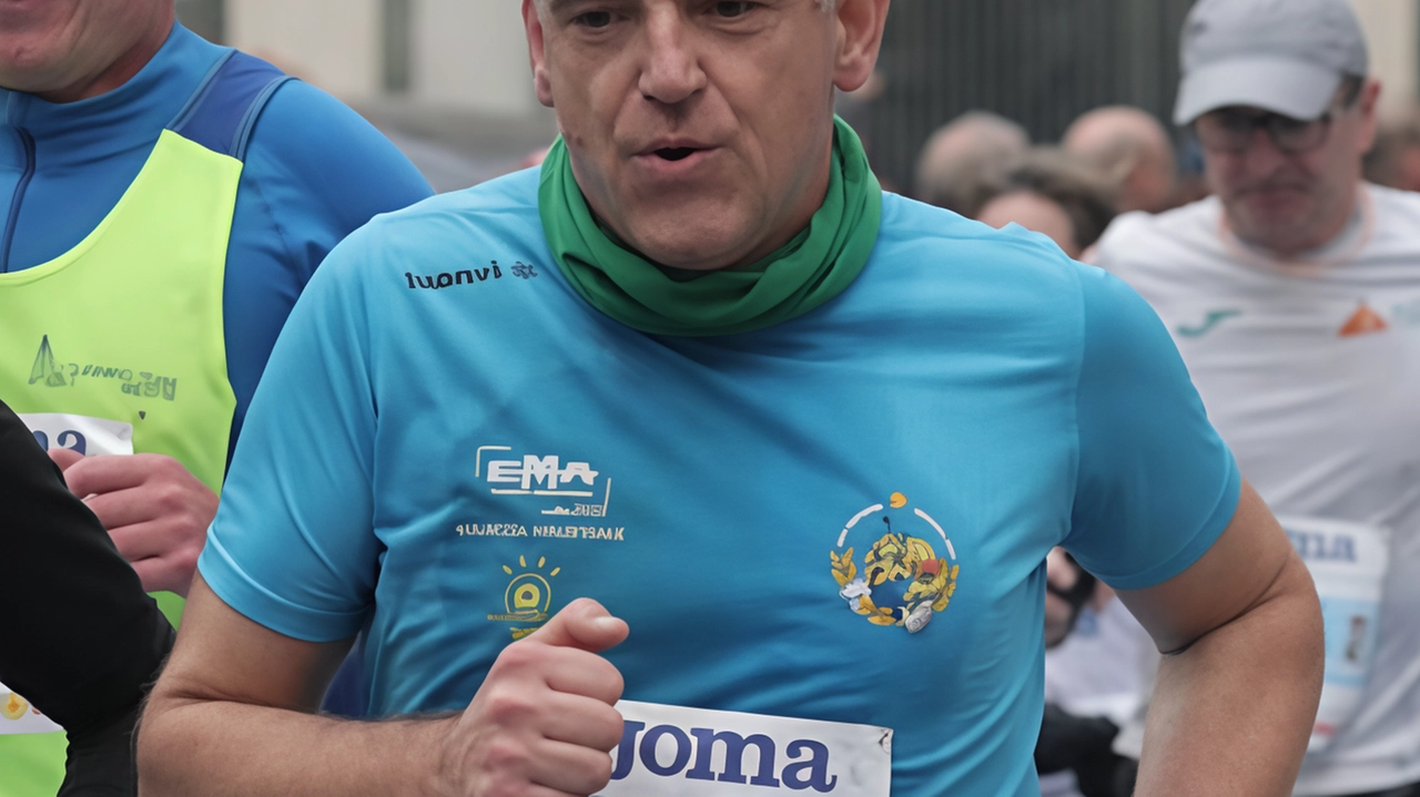 La foto del post di Menesini mentre corre La foto del post di Menesini mentre corre