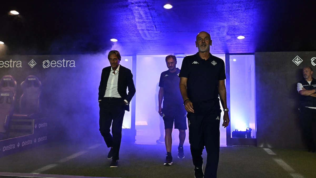 La entrada de Stefano Pioli al campo (Foto ACF Fiorentina)