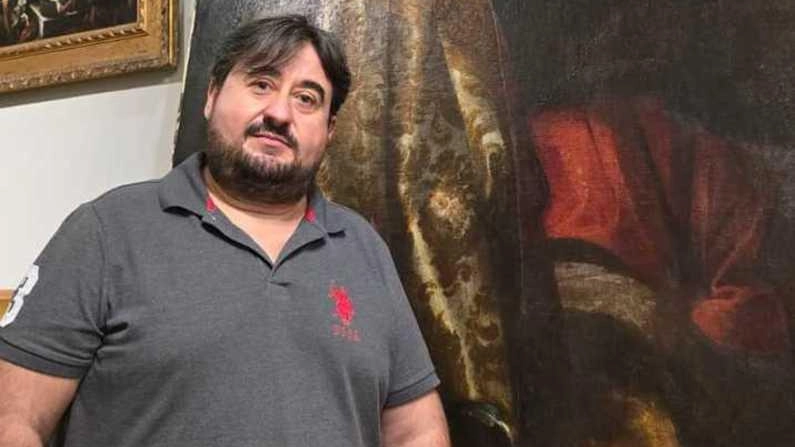 Pablo Carrettetero arriva da Madrid, a destra Francesco Bulgarini. antiquario di Milano Pablo Carrettetero arriva da Madrid, a destra Francesco Bulgarini. antiquario di Milano