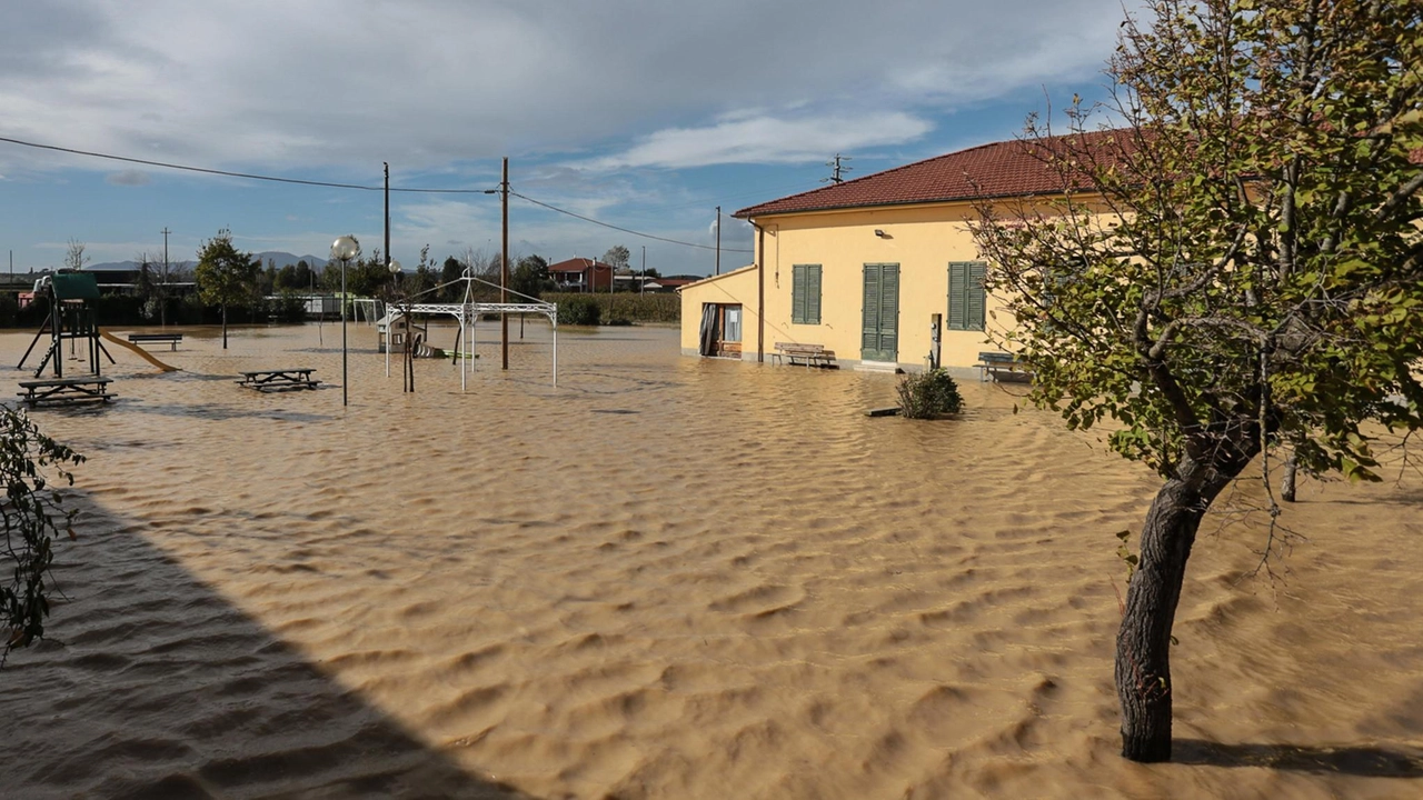 Un’immagine di come appariva Stabbia allagata il 3 novembre 2023 Un’immagine di come appariva Stabbia allagata il 3 novembre 2023
