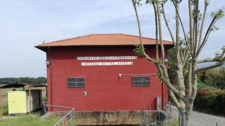 Una delle idrovore sulla Sassaia che sarà oggetto di lavori Una delle idrovore sulla Sassaia che sarà oggetto di lavori