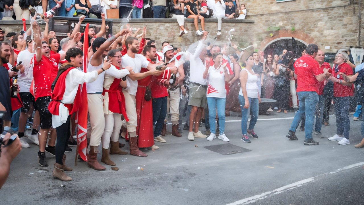 La contrada biancorossa si aggiudica la 68esima edizione della manifestazione dopo una gara condotta dall’inizio alla fine in testa. Santa Maria in seconda posizione.