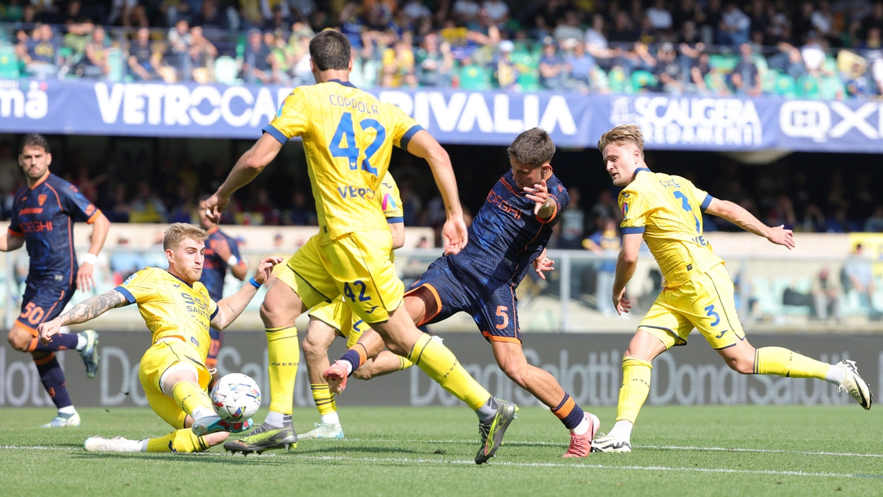 Verona-Lecce 1-1: Coppola replica al vantaggio di Krstovic
