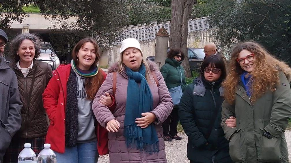 Un momento della festa al parco Un momento della festa al parco