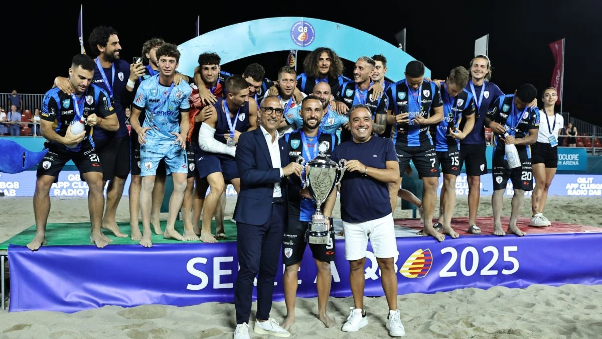 Lenergy Pisa ha vinto il campionato di Serie A di beach soccer Figc-Lega nazionale dilettanti (Foto Italpress) Lenergy Pisa ha vinto il campionato di Serie A di beach soccer Figc-Lega nazionale dilettanti (Foto Italpress)