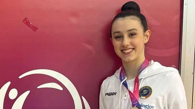 Ginevra Bindi della Ginnastica Falciai ha già ottenuto. prestigiosi risultati su pedane nazionali e internazionali Ginevra Bindi della Ginnastica Falciai ha già ottenuto. prestigiosi risultati su pedane nazionali e internazionali