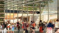 Il rendering del centro commerciale di Collestrada: così sarebbe stato il nuovo ingresso Il rendering del centro commerciale di Collestrada: così sarebbe stato il nuovo ingresso