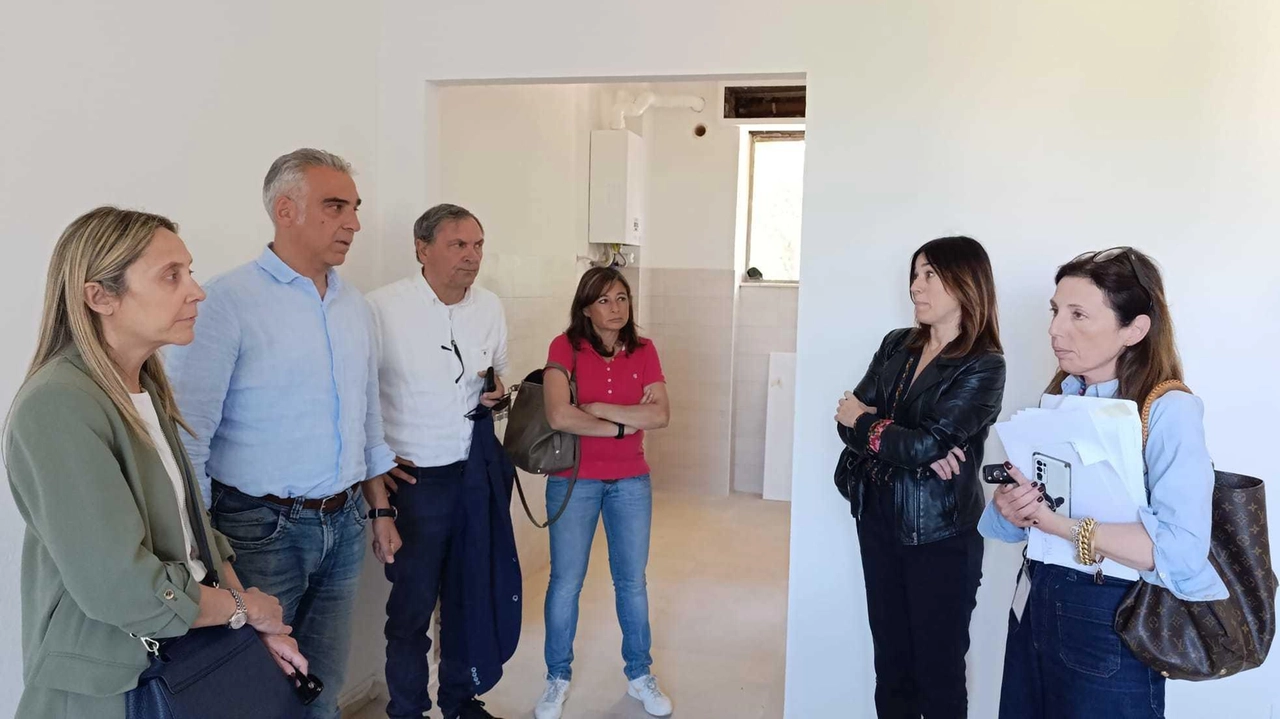 Il sopralluogo di Petrucci, Orlanza, Barsantini e dirigenti Apes Il sopralluogo di Petrucci, Orlanza, Barsantini e dirigenti Apes