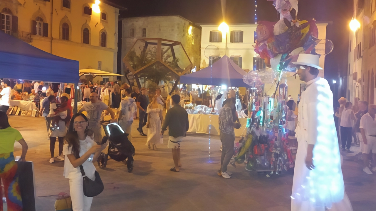 Un momento dell’ultima edizione della Notte Bianca a Sansepolcro Un momento dell’ultima edizione della Notte Bianca a Sansepolcro