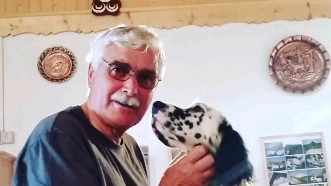 Franco Lari con il suo adorato Jack Franco Lari con il suo adorato Jack