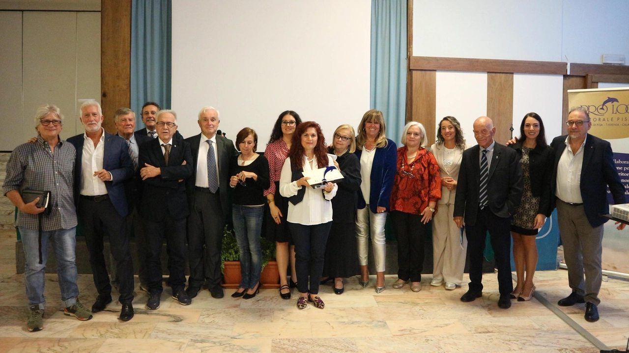 Un momento della premiazione de «Il Delfino» Un momento della premiazione de «Il Delfino»