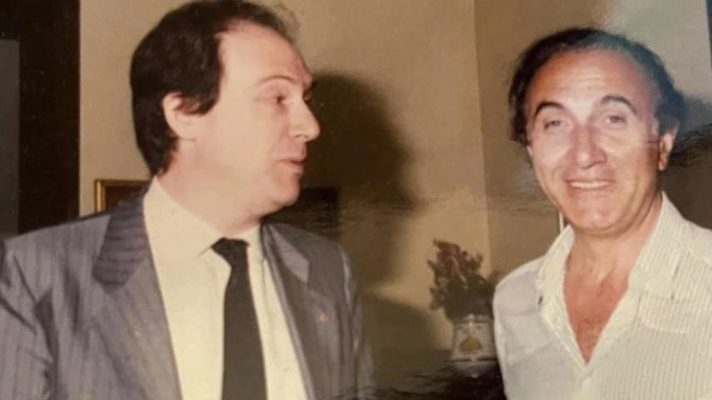 Pippo Baudo e Rodolfo Tomada in una foto dei primi anni Novanta Pippo Baudo e Rodolfo Tomada in una foto dei primi anni Novanta