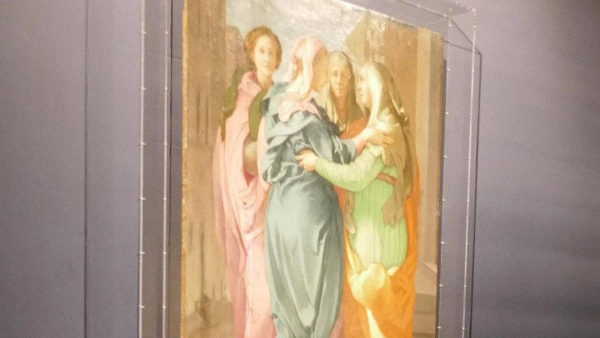 Stasera alla Villa Medicea di Poggio a Caiano tre visite guidate straordinarie per ammirare la Visitazione del Pontormo, esposta in nuovo allestimento. Ingresso gratuito, prenotazione obbligatoria. Stasera alla Villa Medicea di Poggio a Caiano tre visite guidate straordinarie per ammirare la Visitazione del Pontormo, esposta in nuovo allestimento. Ingresso gratuito, prenotazione obbligatoria.