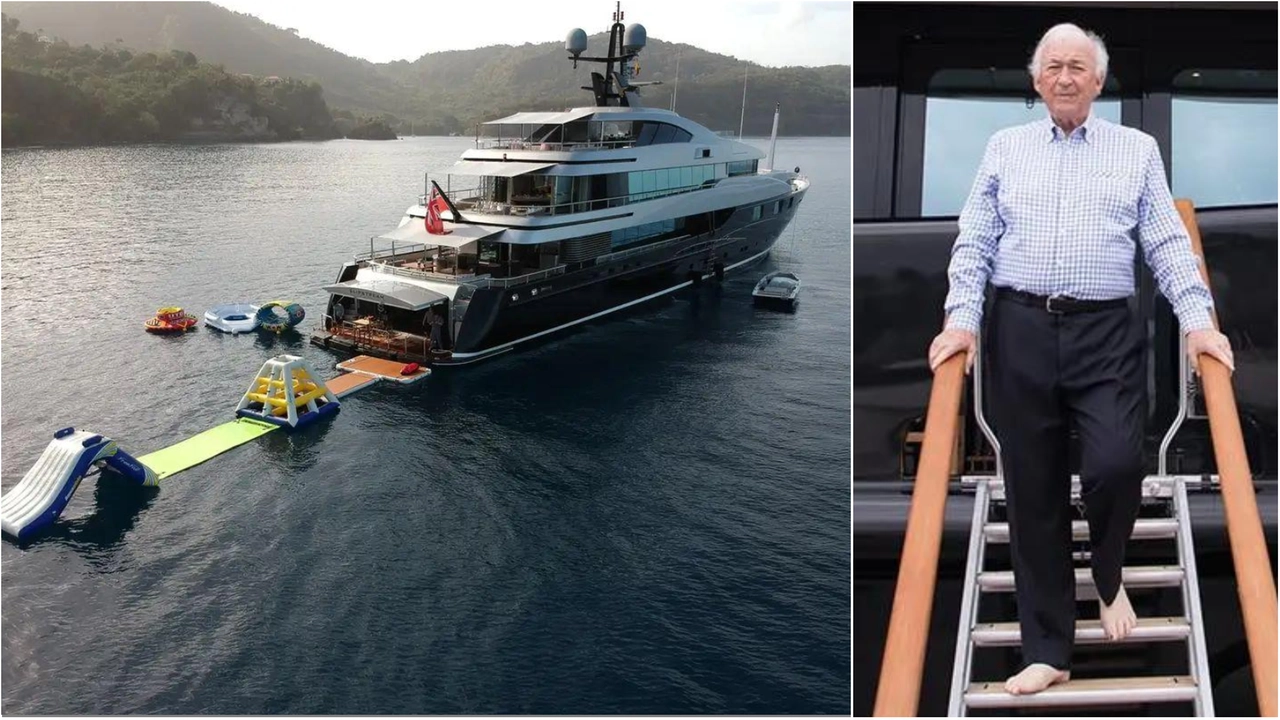 Isola d’Elba, un mega yacht da 60 metri a Forno. Ecco il re dei fast food australiani Cowin