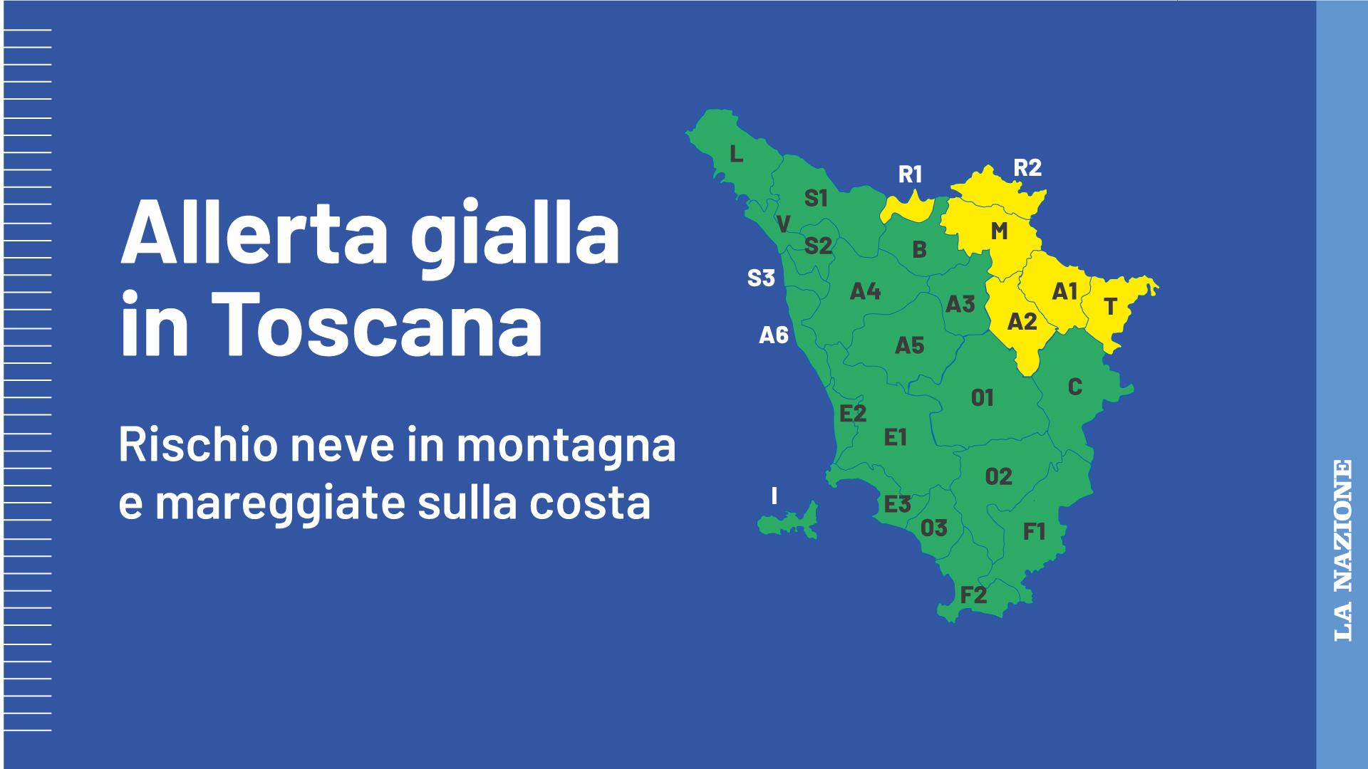 Nuova Allerta Gialla In Toscana Rischio Neve E Mareggiate Sulla Costa Nuova Allerta Gialla In Toscana Rischio Neve E Mareggiate Sulla Costa