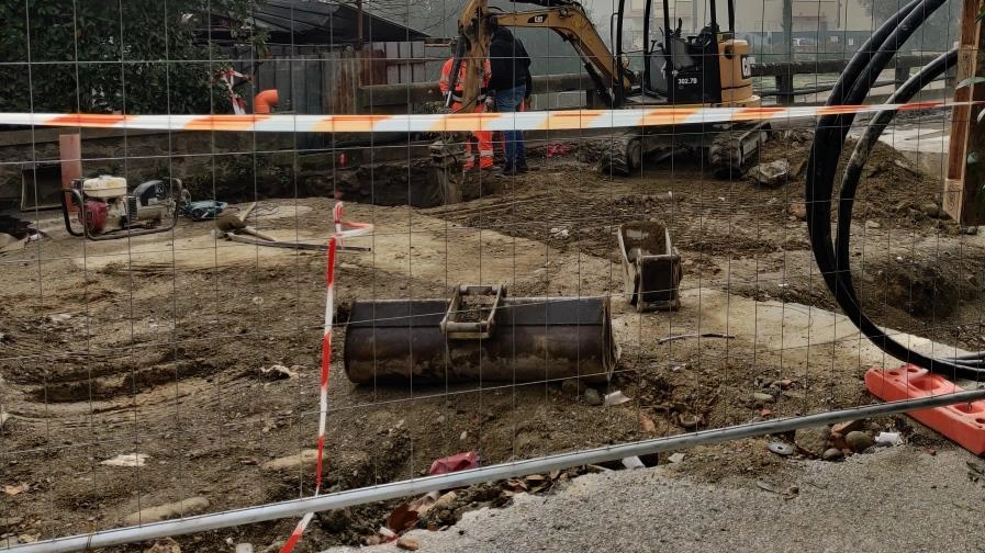 Cantiere di Pontenuovo: un’immagine scattata ieri durante i lavori Cantiere di Pontenuovo: un’immagine scattata ieri durante i lavori