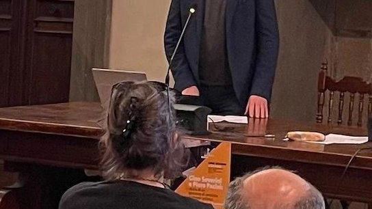 Il sindaco a un evento su Severini Il sindaco a un evento su Severini