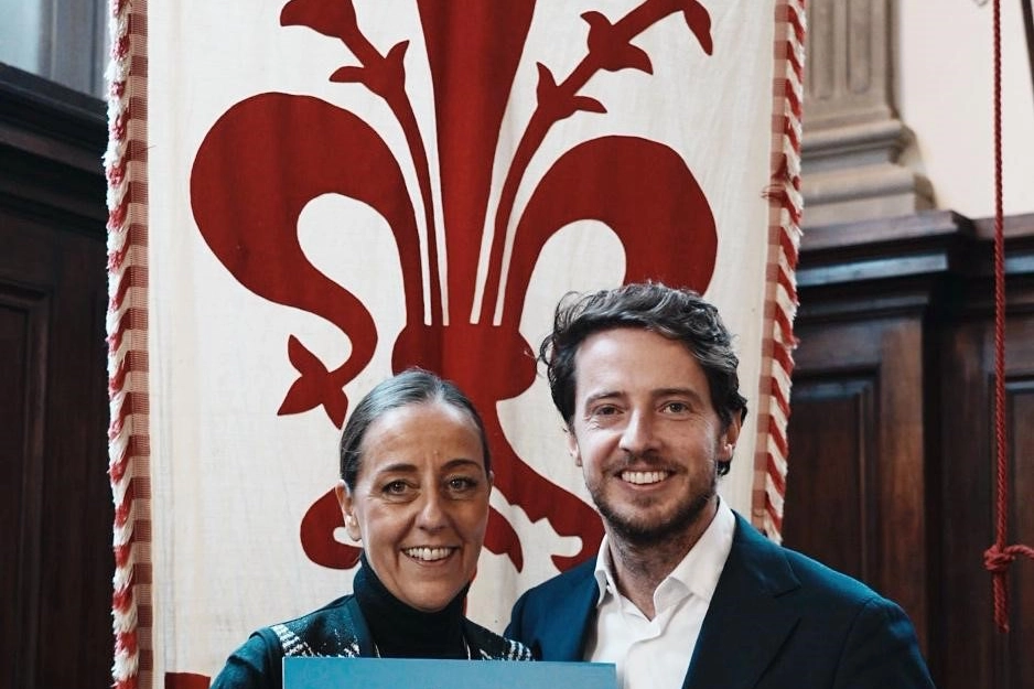 La sindaca Funaro e l'assessore Vicini