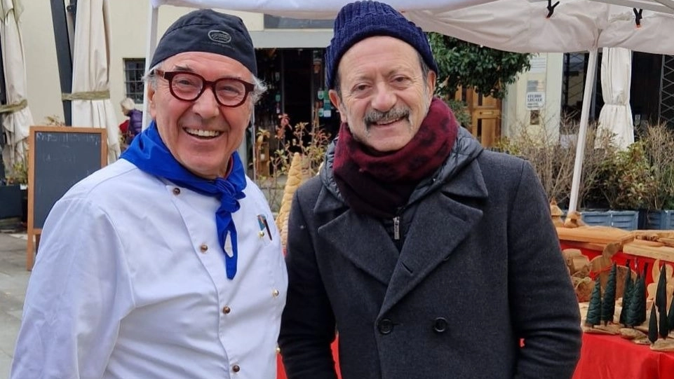 Rocco Papaleo visita la Fiera, poi a pranzo al Mivà di Più con Valentino Caldiero Rocco Papaleo visita la Fiera, poi a pranzo al Mivà di Più con Valentino Caldiero