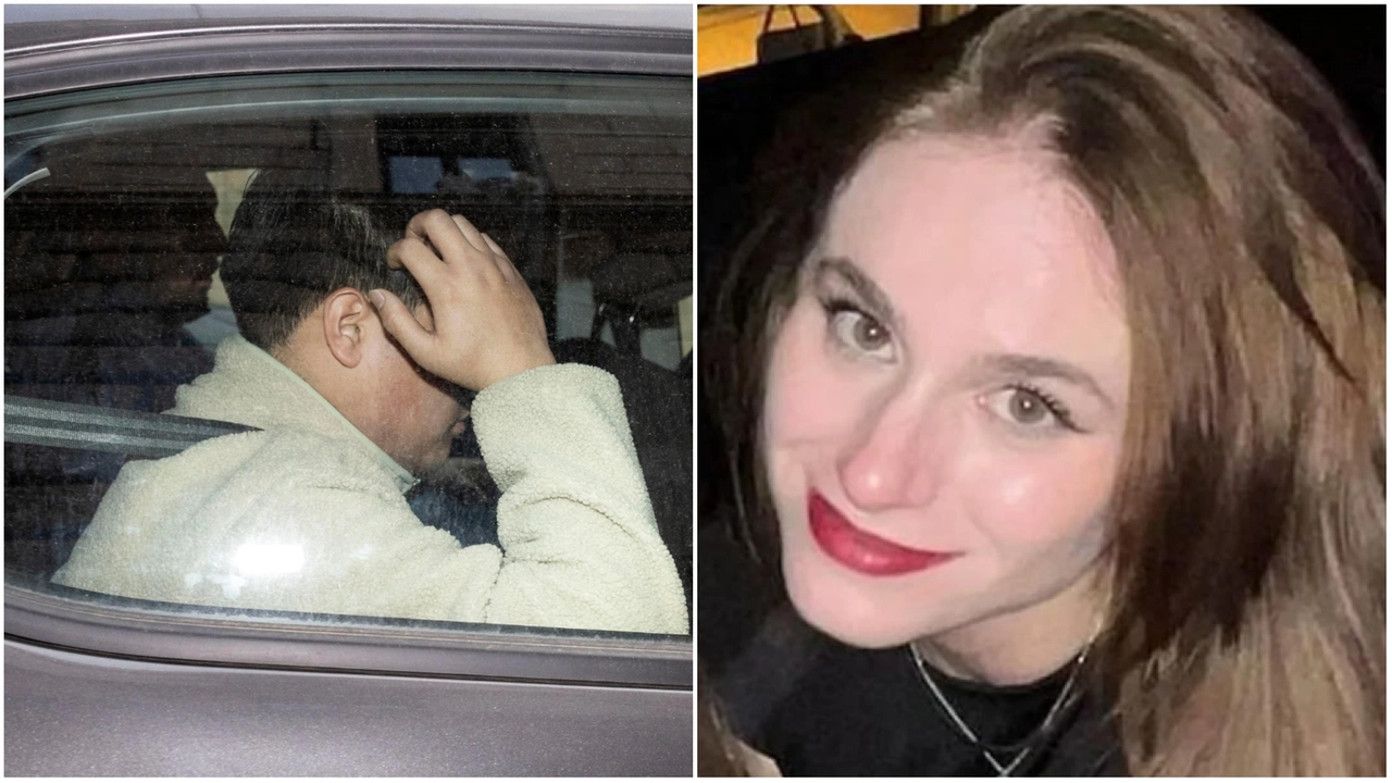 Mark Antony Samson durante l'arresto e la studentessa uccisa, Ilaria Sula