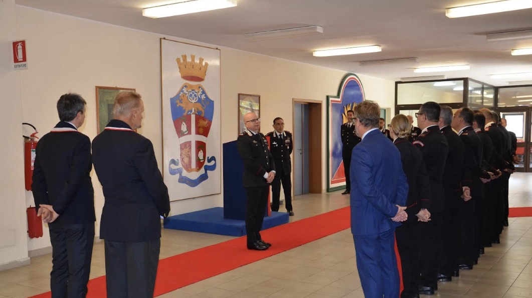 La visita al comando di Arezzo