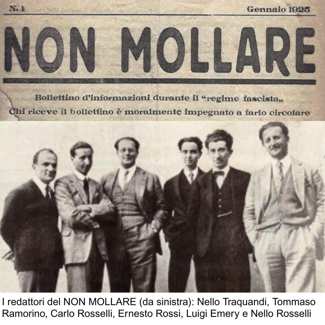 Non Mollare: i Chille raccontano il centenario dello storico foglio antifascista Non Mollare: i Chille raccontano il centenario dello storico foglio antifascista