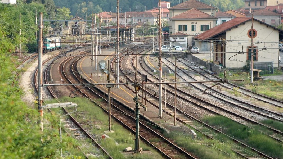 L’area della ex stazione ferroviaria del Comune di Aulla (Foto di repertorio)
