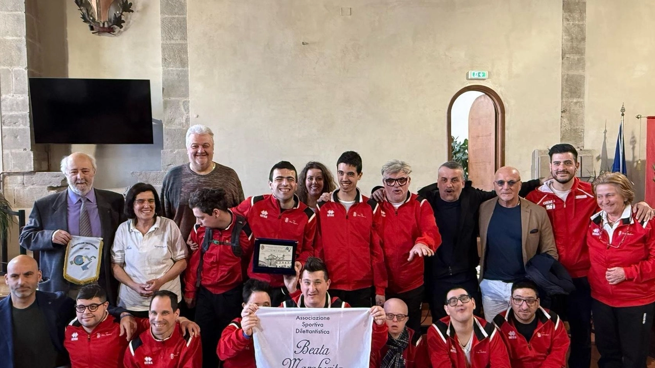 I ragazzi premiati in Comune