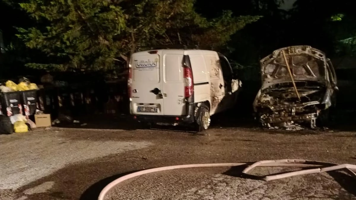I veicoli coinvolti nel rogo I veicoli coinvolti nel rogo