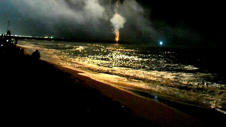 Fuochi d’artificio davanti al Cinquale Fuochi d’artificio davanti al Cinquale