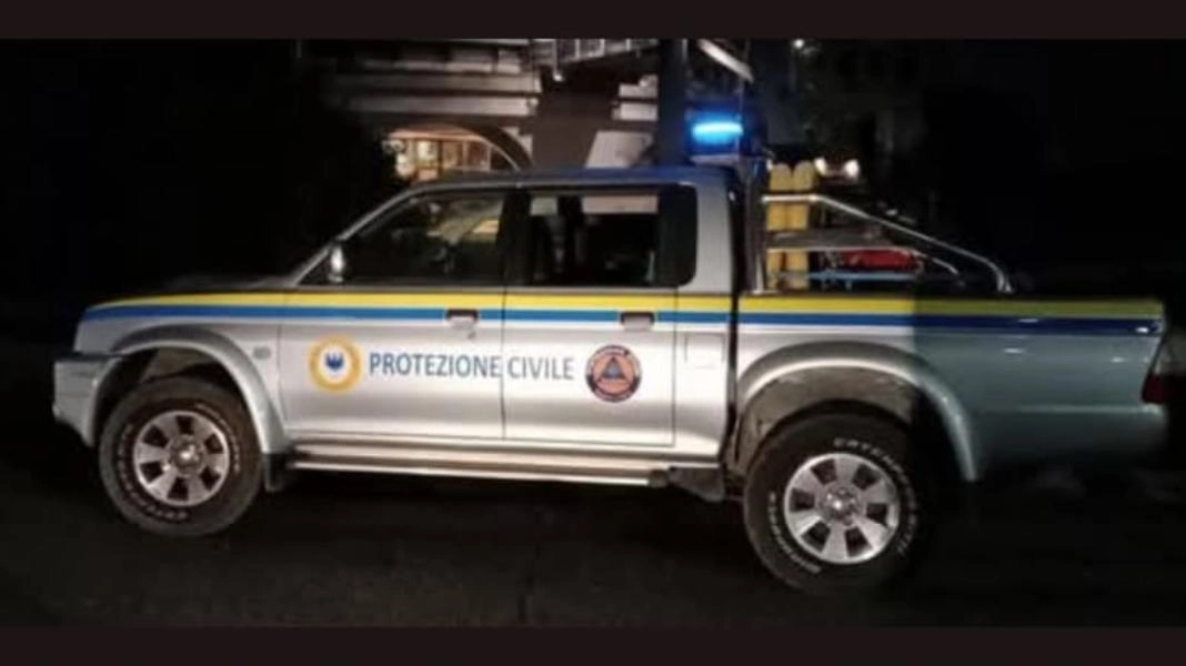 La foto del pick up rubato sulla pagina Fb della Protezione Civile di Collescipoli