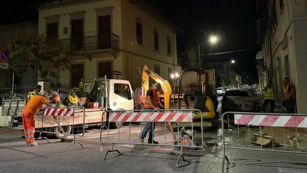 Squadre di Publiacqua ieri al lavoro Squadre di Publiacqua ieri al lavoro