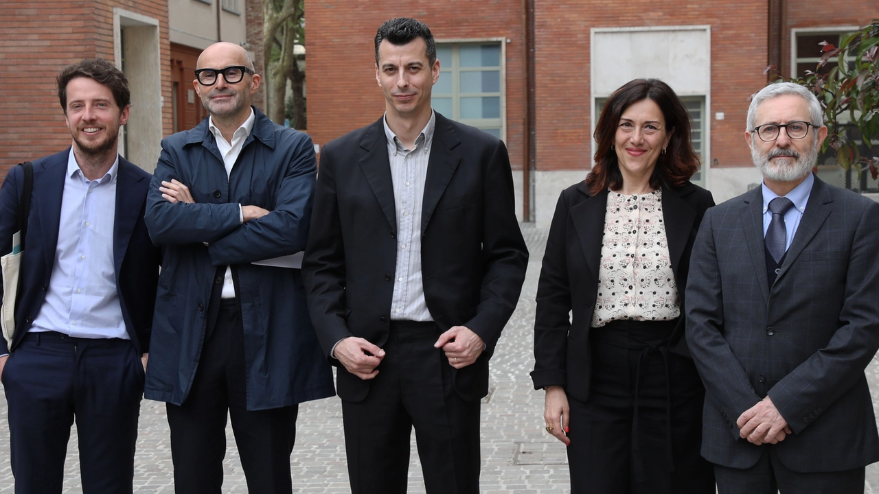Presentazione del nuovo Centro Commerciale Naturale della Manifattura e del Parco delle Cascine. Nella foto Jacopo Vicini, Santino Cannamela, Daniela Ardenghi, Filippo Pini, Michelangelo Giombini (Marco Mori/New Press Photo)