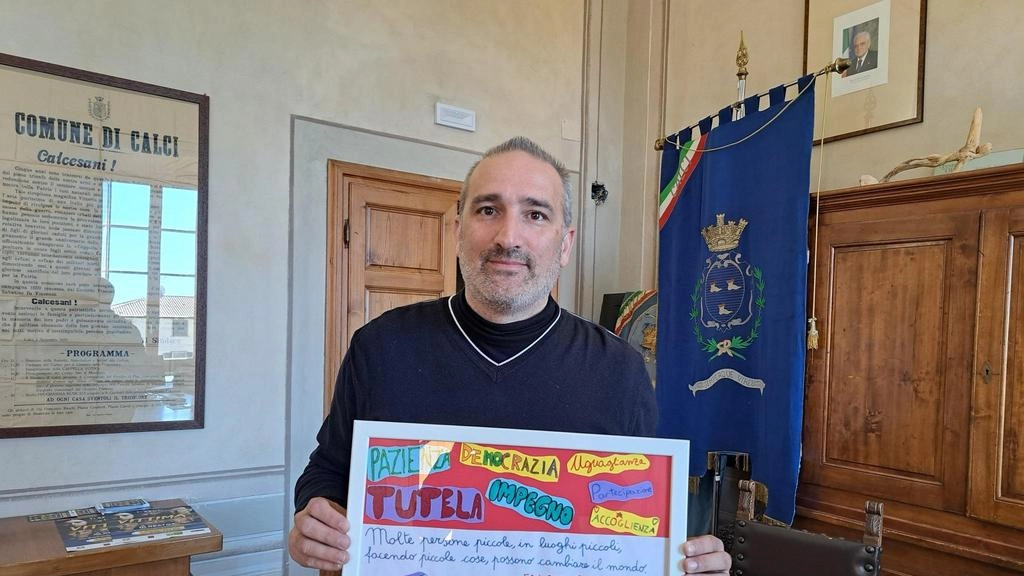 Il sindaco di Calci, Massimiliano Ghimenti, candidato capolista alle regionali con. Europa Verde