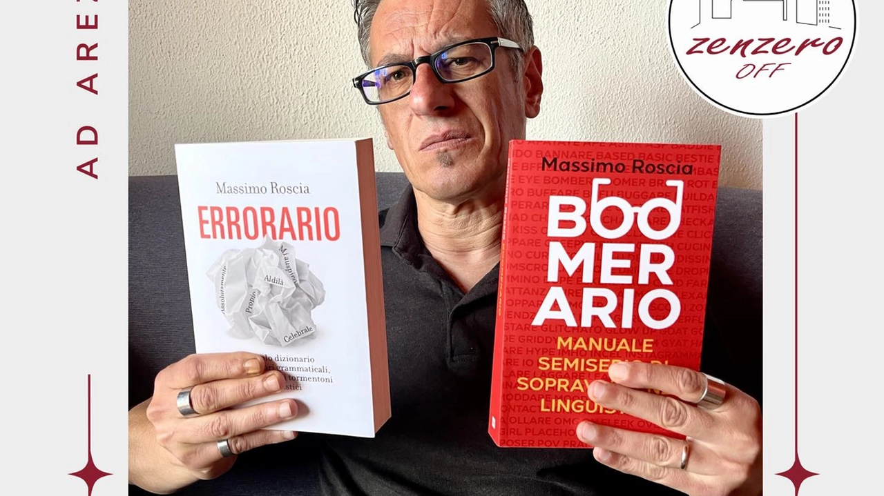 “Boomerario” & “Errorario”: a Zenzero Off una “special combo” per l'incontro con Massimo Roscia tra slang giovanile, strafalcioni quotidiani e risate linguisticamente corrette