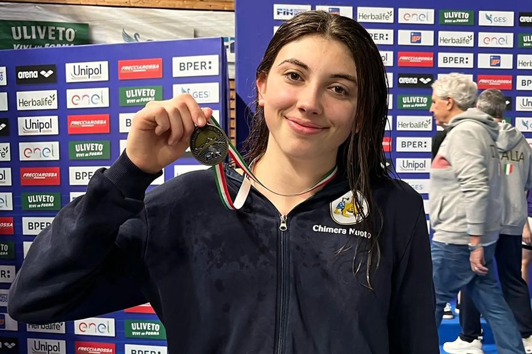 Sofia Napoli della Chimera Nuoto vince due argenti con la nazionale