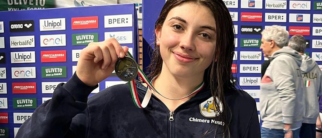 Sofia Napoli della Chimera Nuoto vince due argenti con la nazionale