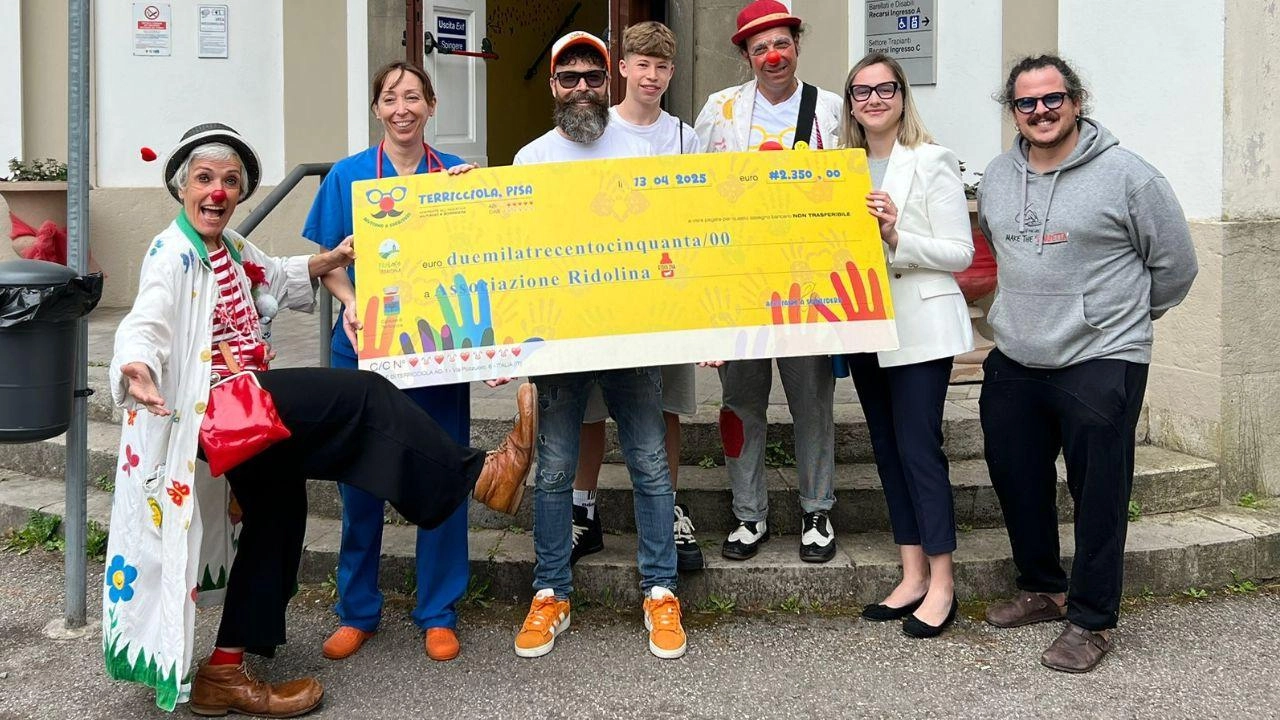 Dono all’associazione Ridolina. Aiuti alla terapia del sorriso