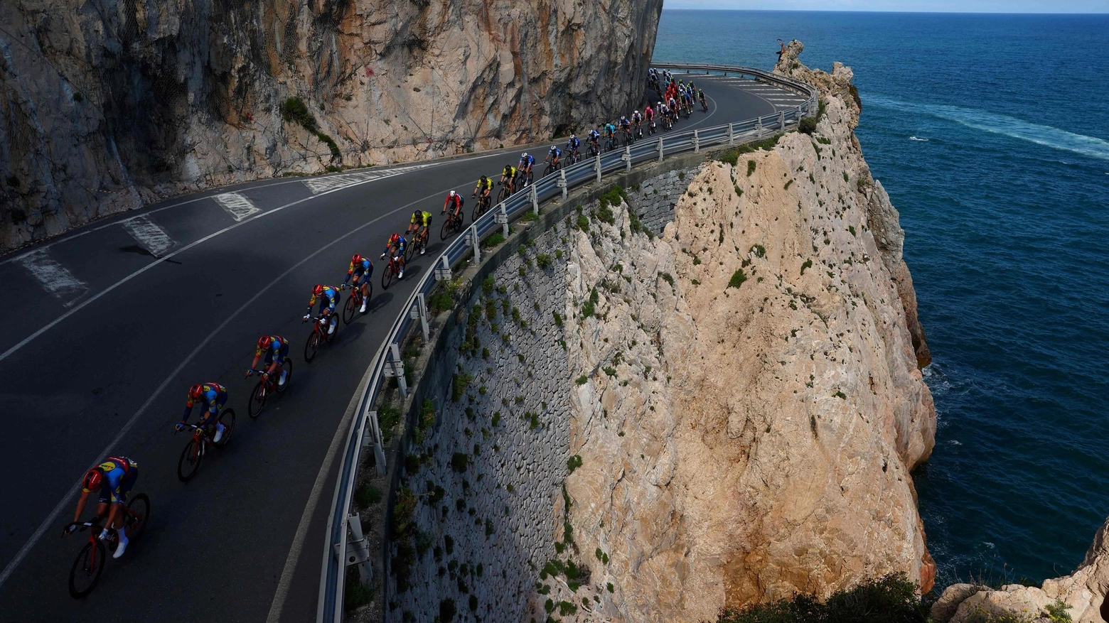 Il passaggio del Giro d'Italia in Liguria (Photo by Luca Bettini/Afp)