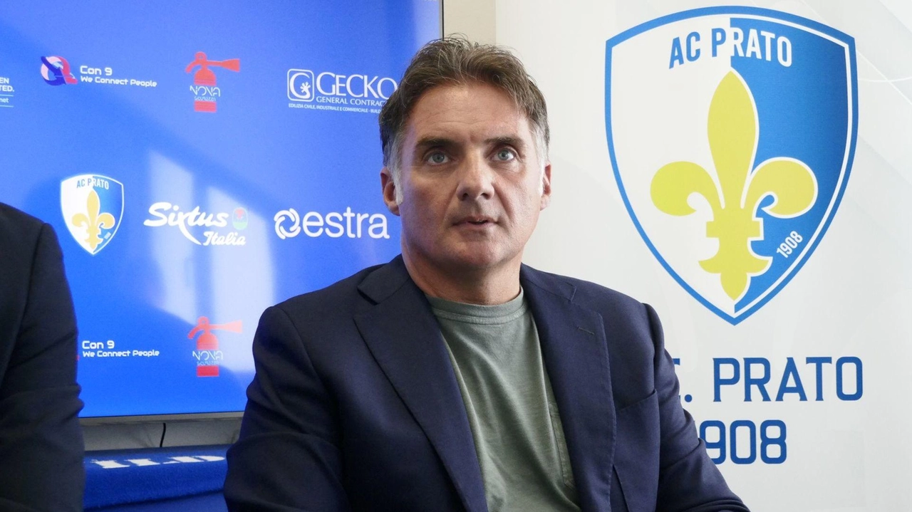 Il presidente dell’Ac Prato Stefano Commini Il presidente dell’Ac Prato Stefano Commini