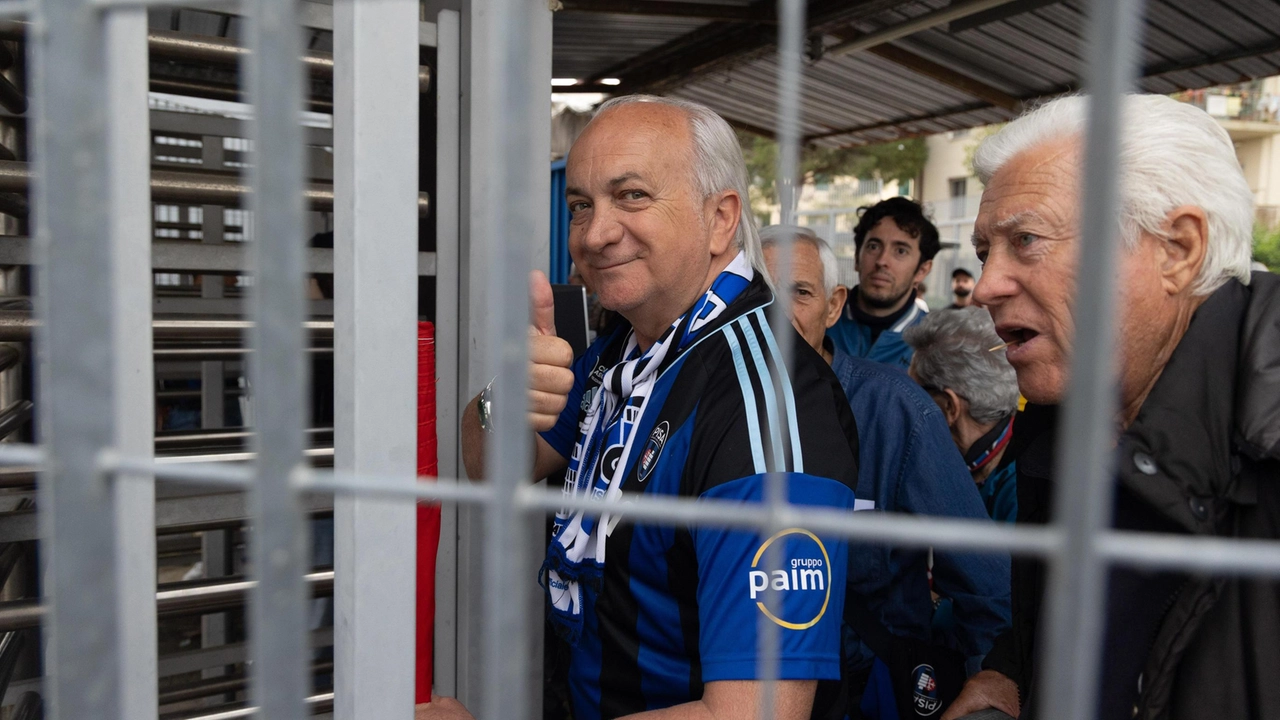 Tifosi nerazzurri ai tornelli
