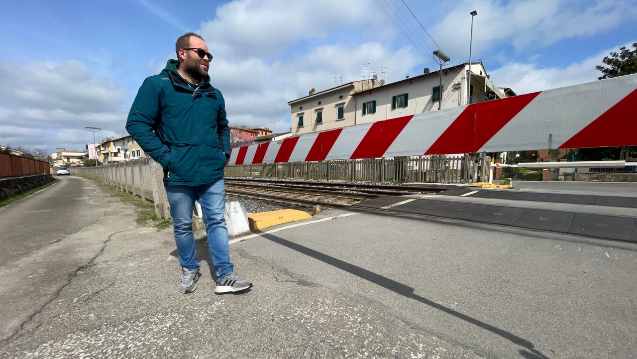 Il tratto del binario a Granaiolo Il tratto del binario a Granaiolo