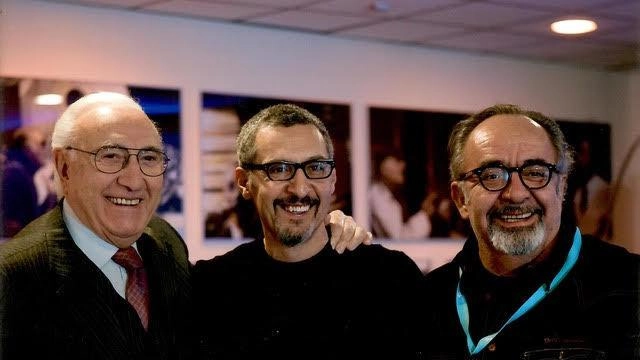 Pippo Baudo, John Turturro e il regista pratese Romeo Conte, scomparso un anno fa Pippo Baudo, John Turturro e il regista pratese Romeo Conte, scomparso un anno fa